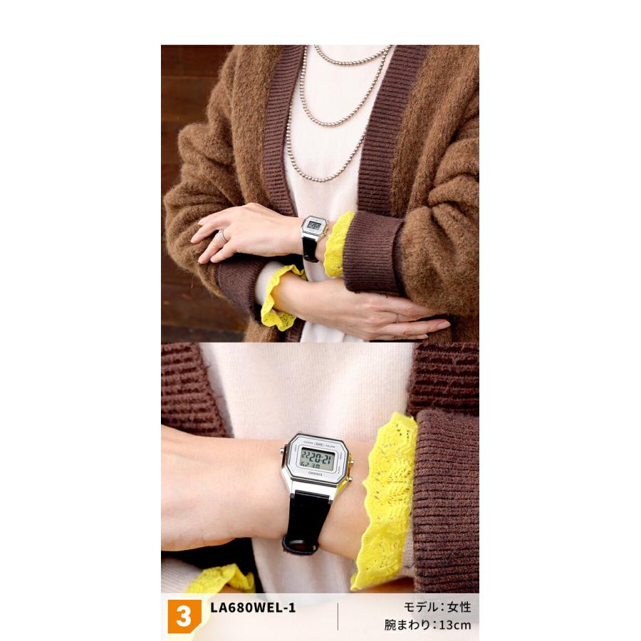 CASIO カシオ / デジタル クォーツ レザーベルト 日常生活用防水