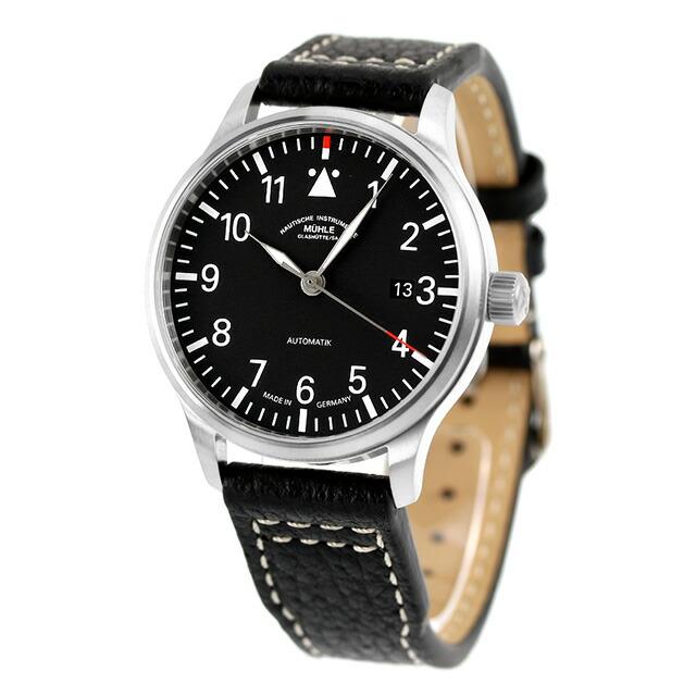 ミューレ・グラスヒュッテ Terrasport II 自動巻き 腕時計 ブランド メンズ Muhle Glashutte M1-37-44-LB ブラック 黒 ドイツ製の画像