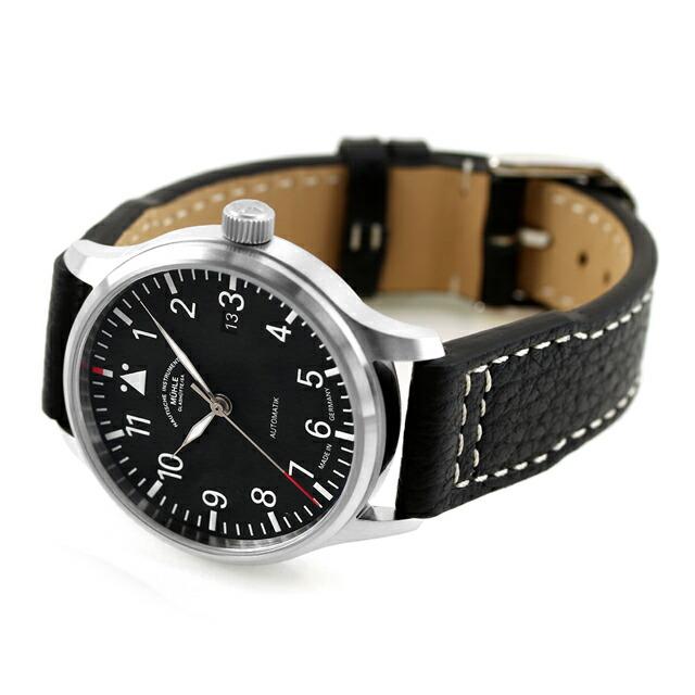 ミューレ・グラスヒュッテ Terrasport II 自動巻き 腕時計 ブランド メンズ Muhle Glashutte M1-37-44-LB ブラック 黒 ドイツ製の画像