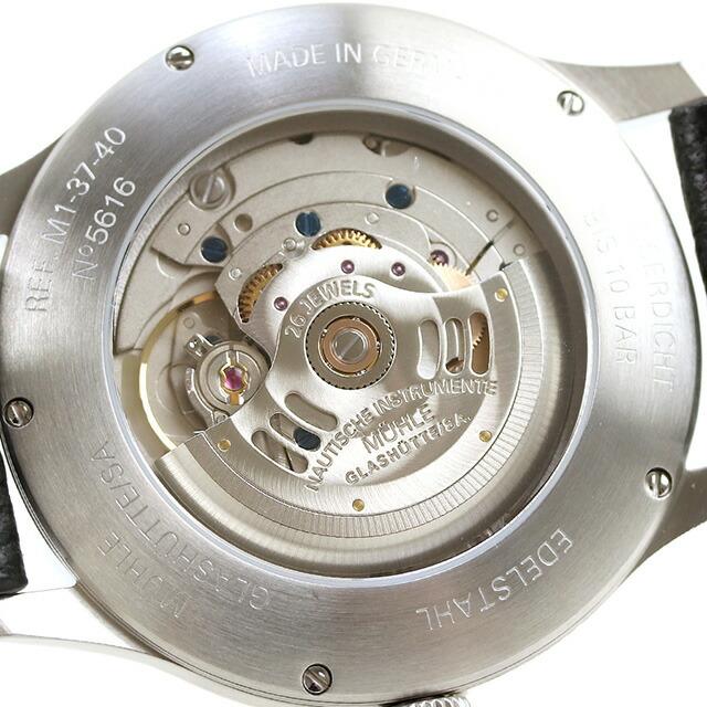 ミューレ・グラスヒュッテ Terrasport II 自動巻き 腕時計 ブランド メンズ Muhle Glashutte M1-37-44-LB ブラック 黒 ドイツ製の画像