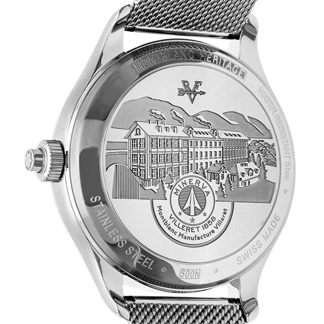 モンブラン ヘリテイジ 自動巻き 機械式 腕時計 ブランド メンズ クロノグラフ 119952 アナログ シルバー スイス製 [92c24] 父の日 プレゼント 実用的｜nanaple｜05