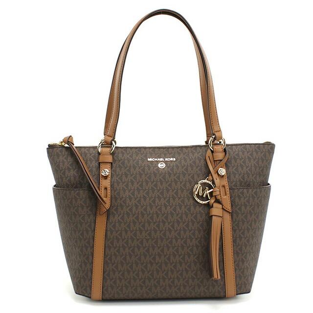 Yuuu❁⃘*.゜ ！MICHAEL KORS ブラウン トートバッグ MICHAEL KORS（マイケルコース） トートバッグ レディース ブランド
