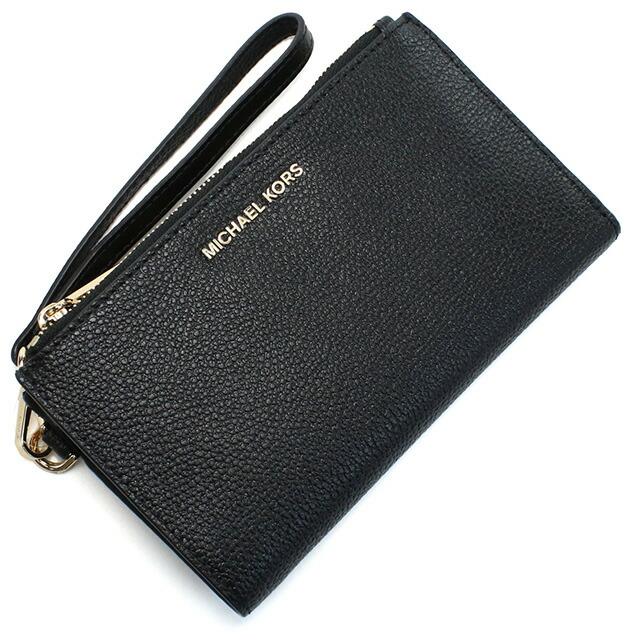 MICHAEL KORS ブラック長財布 MICHAEL KORS マイケル・コース 長財布ニ折小銭入付き