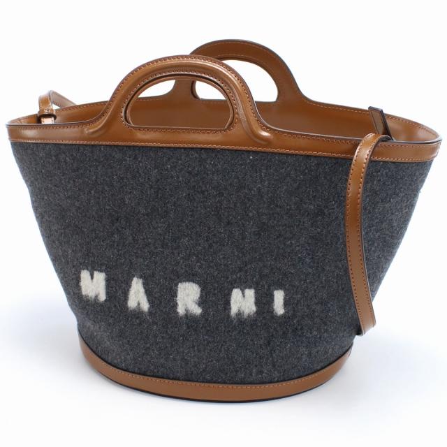 未使用品 MARNI マルニ ウール トートバッグ ハンドバッグ 系レディース MARNI（マルニ） ブランド トートバッグ レディース ウール ナイロン