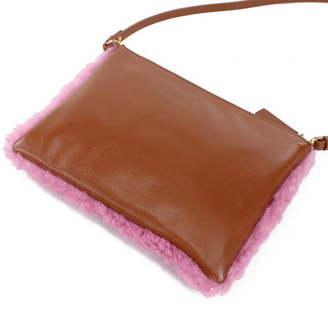 マルニ 斜め掛け ショルダーバッグ レディース ブランド MARNI レザー PHMO0011L0 ピンク系 バッグ MARNI（マルニ） 斜め掛け ショルダーバッグ レディース ブランド