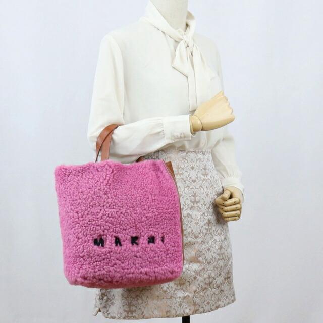 MARNI⭐︎上品なラム革100 %コート　ピンク⭐︎サイズ36 MARNI（マルニ） トートバッグ レディース ラム、レザー イタリア