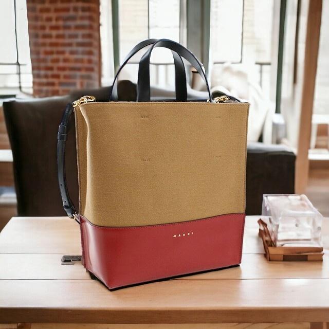 MARNI（マルニ） ブランド トートバッグ レディース ウール80 