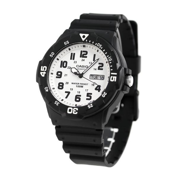 カシオ スタンダード クオーツ 腕時計 MRW-200H-7BVDF CASIO ホワイト ブラック｜nanaple｜02