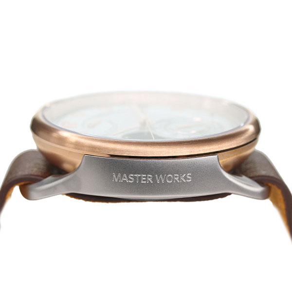 ケース マスターワークス メンズ 腕時計 オープンハート 日本製 自動巻き MW08SRS-FDBRO8 MASTER WORKS クアトロ