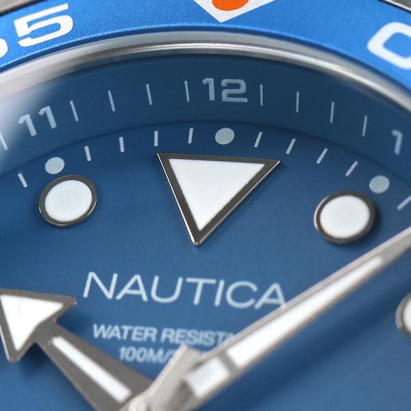 ノーティカ 時計 パシフィックビーチ 44mm 100防水 メンズ 腕時計 ブランド NAPPBF146 ブルー プレゼント 実用的の画像