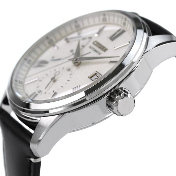 限定素材を使用 シチズン コレクション 腕時計 ブランド メカニカル 銀箔漆文字板 繭 日本製 自動巻き 機械式 メンズ NB3020-08A CITIZEN ホワイト ブラック 【1424596587】(51051円)