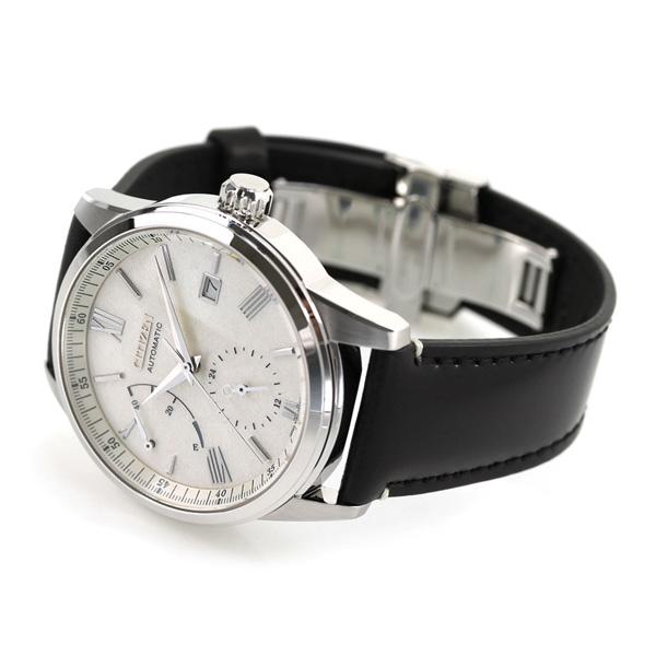 限定素材を使用 シチズン コレクション 腕時計 ブランド メカニカル 銀箔漆文字板 繭 日本製 自動巻き 機械式 メンズ NB3020-08A CITIZEN ホワイト ブラック 【1424596587】(51051円)