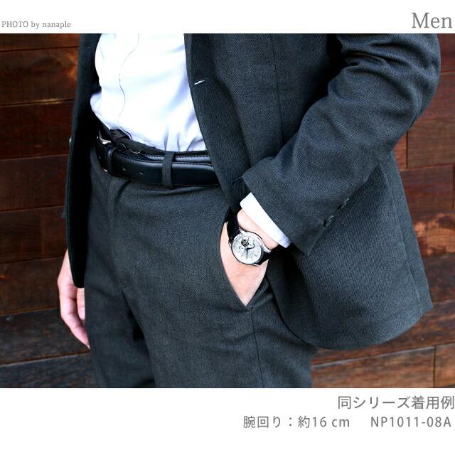 シチズン コレクション メカニカル 自動巻き 腕時計 ブランド メンズ オープンハート CITIZEN COLLECTION NP1011-08A アナログ シルバー ブラック 黒の画像