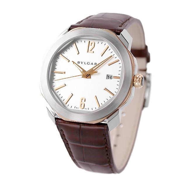 オクト ブルガリ 時計 ローマ 自動巻き 機械式 腕時計 メンズ 革ベルト