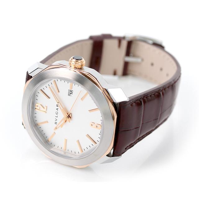 オクト ブルガリ 時計 ローマ 自動巻き 機械式 腕時計 メンズ 革ベルト