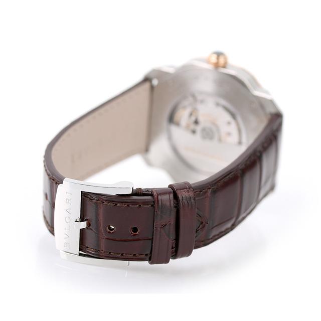 オクト ブルガリ 時計 ローマ 自動巻き 機械式 腕時計 メンズ 革ベルト