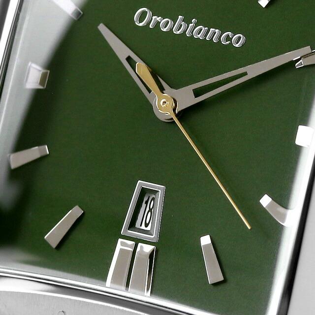 オロビアンコ パンダ クオーツ 腕時計 ブランド メンズ Orobianco OR001-2 アナログ ディープグリーン ダークブラウン｜nanaple｜06