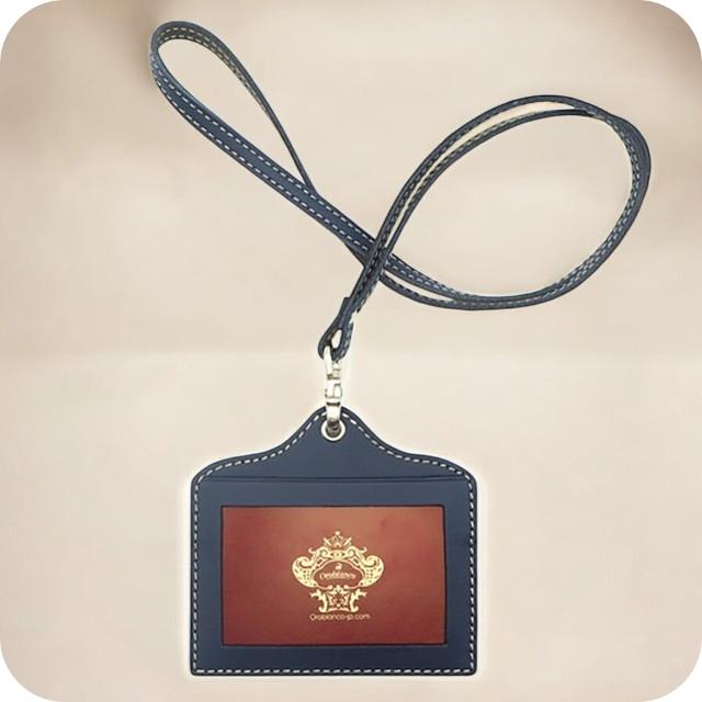 オロビアンコ IDケース メンズ レディース ブランド Orobianco 真鍮、牛革 カード入れ パスケース コンパクト ORID-010NV ネイビー 小物 Orobianco（オロビアンコ） IDケース メンズ レディース ブランド 真鍮