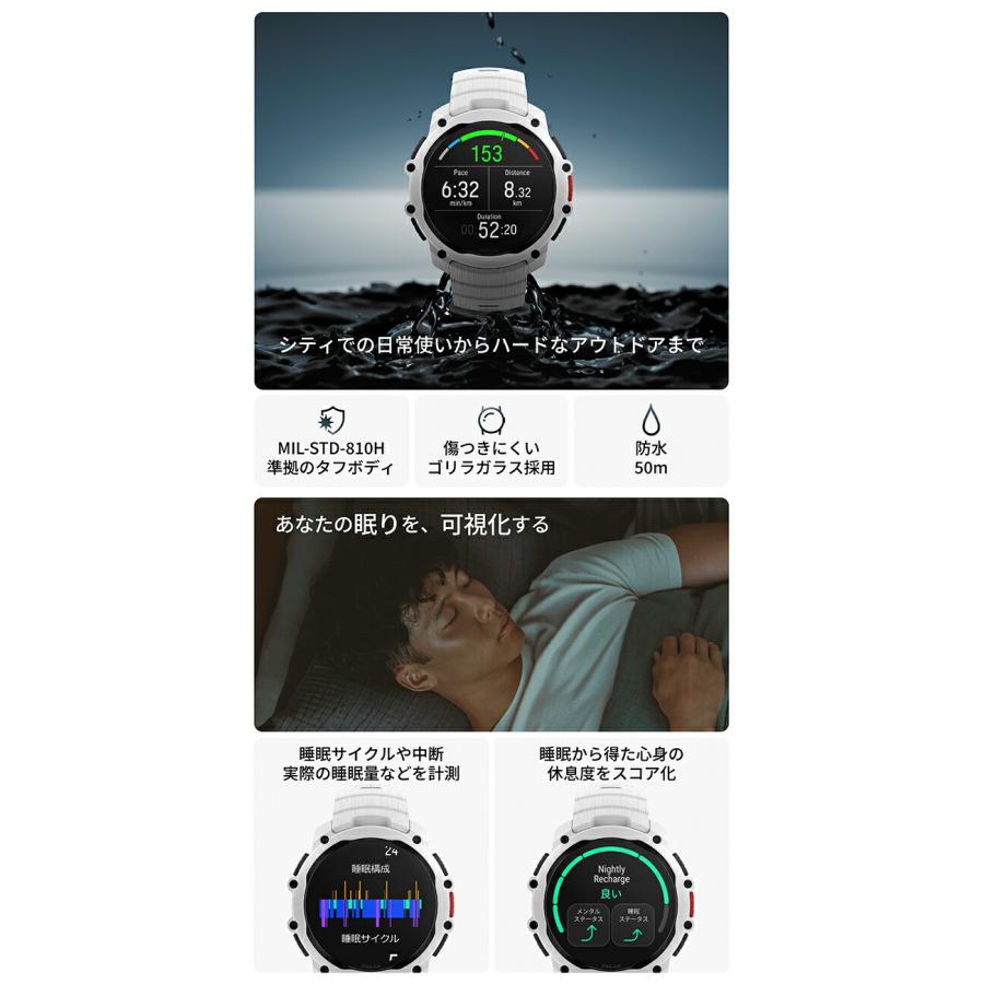 ポラール ストリート X S-L スマートウォッチ ブランド メンズ レディース ランニングウォッチ Bluetooth POLAR 900116715 デジタルの画像