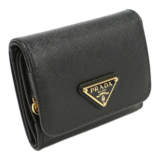 PRADA（プラダ） 三折財布小銭入付き レディース ブランド イタリア