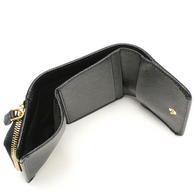 PRADA 5/1は+9倍 プラダ 三折財布小銭入付き レディース PRADA 5/1は+9倍 プラダ 三折財布小銭入付き レディース