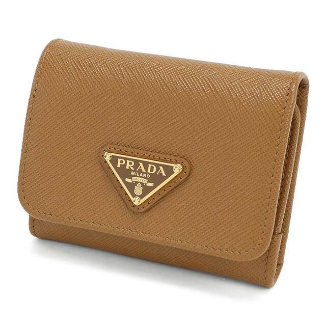 PRADA（プラダ） 三折財布小銭入付き レディース ブランド PRADA