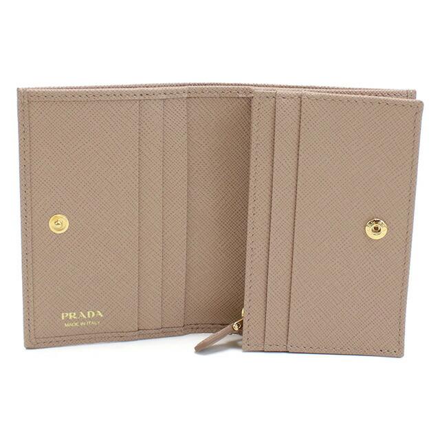 PRADA（プラダ） 二折財布小銭入付き レディース ブランド PRADA