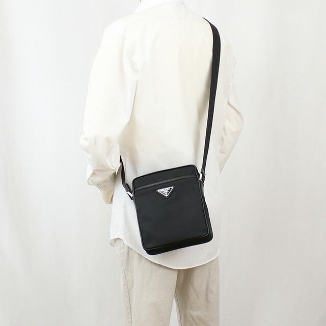 PRADA プラダ 斜め掛け ショルダーバッグ メンズ ブランド TESSUTO+ 