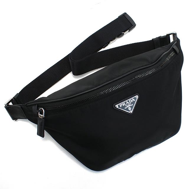 極美品✨ プラダスポーツ ボディバッグ ロゴプレート ブラック ナイロン 多機能 PRADA（プラダ） プラダスポーツ PRADA SPORTS バッグ レディース