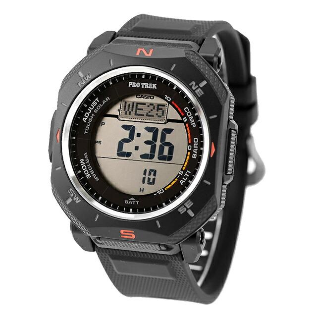 【交渉可】CASIO PRO TREK タフソーラー ブラック腕時計 PRO TREK プロトレック Climber Line タフソーラー（ソーラー充電