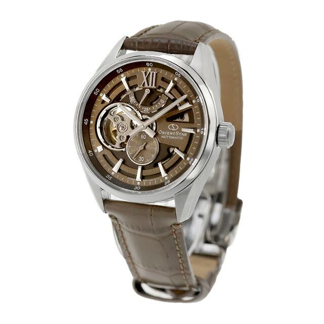 ORIENTSTAR オリエントスター モダンスケルトン ブラウン 自動巻腕時計 ORIENT STAR（オリエントスター） （豪華おまけ有） 腕時計 メンズ