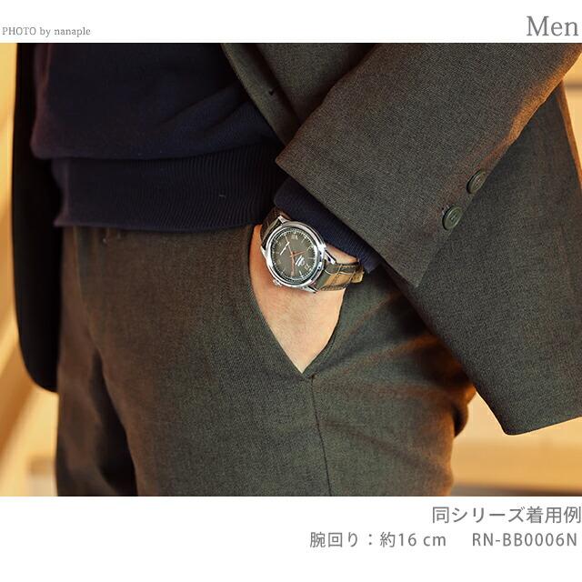 オリエント Classic Orient Bambino 自動巻き 腕時計 ブランド メンズ ORIENT CLASSIC RN-BB0001E アナログ グリーン ダークブラウンの画像