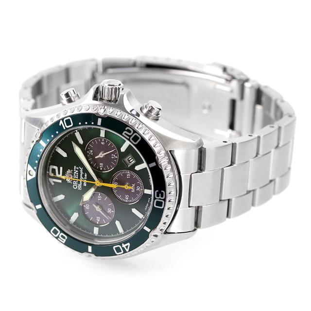 ORIENT オリエント マコ クロノグラフ グリーン RN-TX0204E ORIENT（オリエント） オリエントマコ ソーラーパワード 腕時計