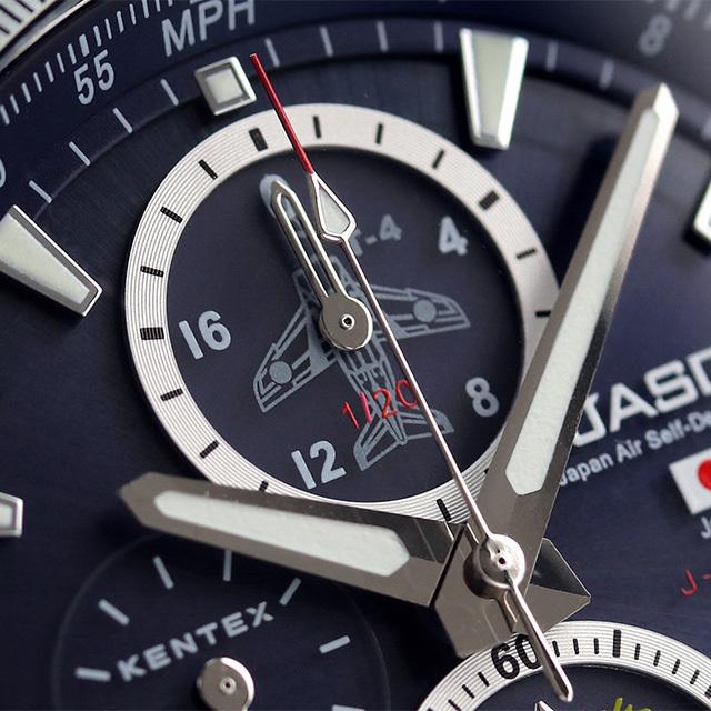 ケンテックス 腕時計 ブランド ブルーインパルス ソーラープロ 43mm クロノグラフ ソーラー メンズ S802M-03 ダークブルー シルバー 父の日 プレゼント 実用的｜nanaple｜07