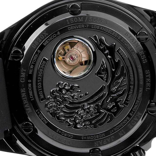 6/1はさらに+9倍 ケンテックス GMT 自動巻き 腕時計 ブランド メンズ 数量限定モデル S820X-03 アナログ グリーン ブラック 黒 日本製 父の日 プレゼント 実用的｜nanaple｜06
