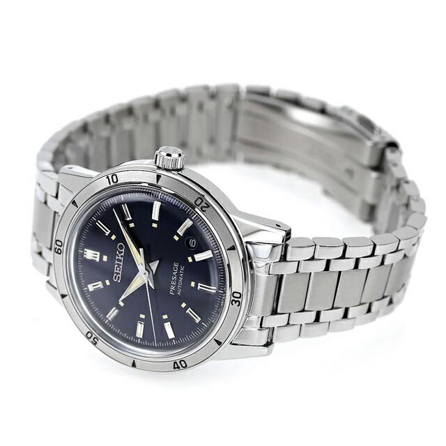 セイコー プレザージュ Style60's 自動巻き 腕時計 ブランド メンズ SEIKO PRESAGE SARY247 アナログ ネイビー 日本製 父の日 プレゼント 実用的｜nanaple｜04