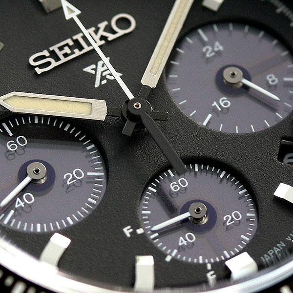4/25はさらに+10倍 セイコー プロスペックス スピードタイマー ソーラー クロノグラフ 日本製 メンズ 腕時計 ブランド SBDL091 SEIKO ブラック｜nanaple｜06