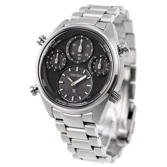 セイコー プロスペックス スピードタイマー ソーラー 腕時計 ブランド メンズ SEIKO SBER003 アナログ ブラック 黒｜nanaple｜02