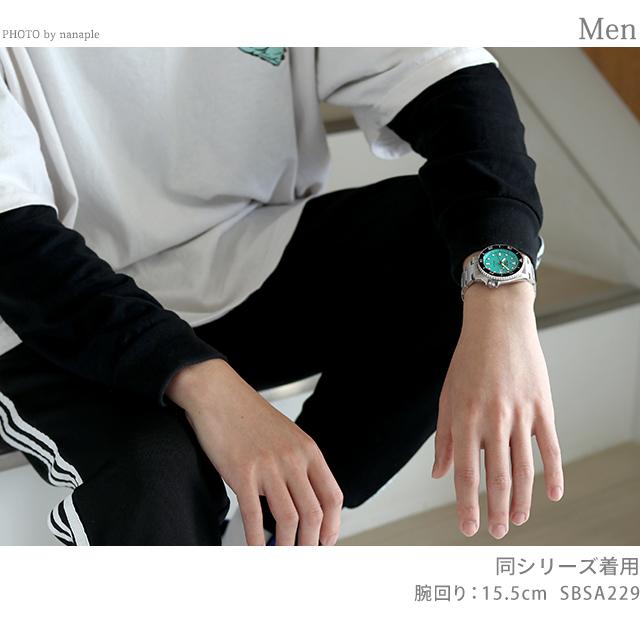セイコー5 スポーツ SKX 自動巻き 機械式 腕時計 ブランド メンズ レディース SEIKO SBSA227 アナログ ゴールド 日本製 父の日 プレゼント 実用的｜nanaple｜06