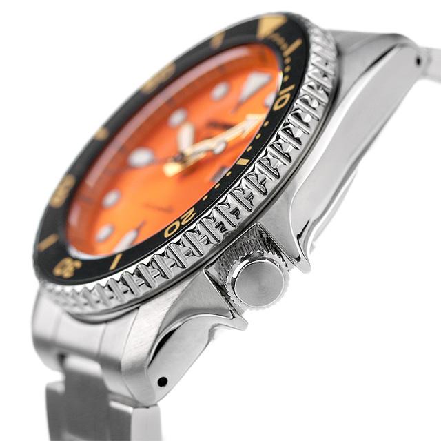 セイコー5 スポーツ SKX 自動巻き 機械式 腕時計 ブランド メンズ レディース SEIKO SBSA231 アナログ オレンジ 日本製 父の日 プレゼント 実用的｜nanaple｜03