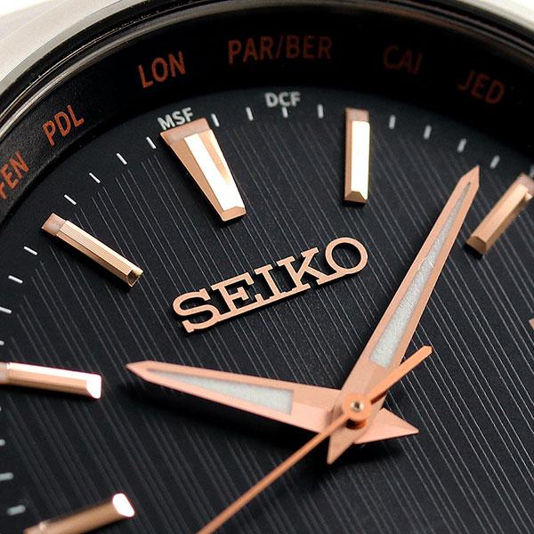セイコー 時計 ソーラー電波 チタン ワールドタイム 腕時計 ブランド メンズ 日本製 SBTM293 SEIKO ブラック 父の日 プレゼント 実用的｜nanaple｜06