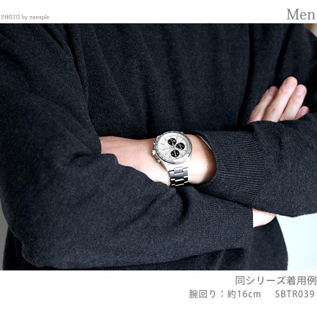 セイコーセレクション クロノグラフ クオーツ 腕時計 ブランド メンズ 流通限定 SEIKO SBTR043 アナログ ブラック 黒 父の日 プレゼント 実用的｜nanaple｜07