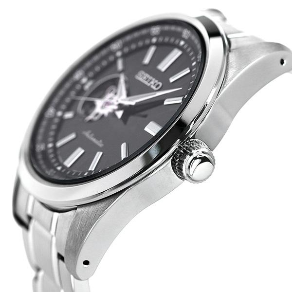 時計 SEIKO SCVE053 Seiko SCVE053 Automatic Black Dial Mechanical Skeleton Watch