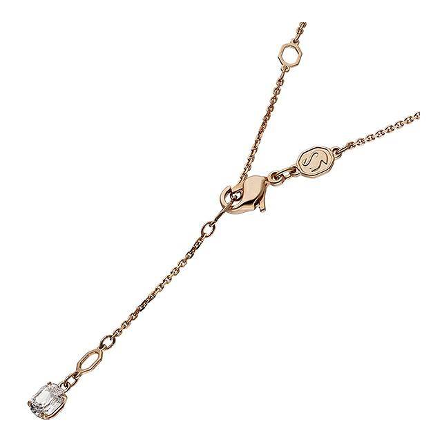 美品✨スワロフスキー、ラインストーンゴールドレディースネックレス_ 