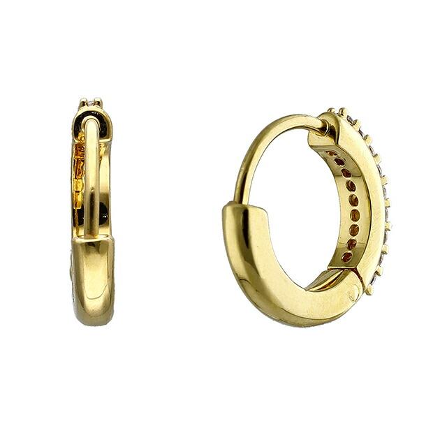 新品　SWAROVSKI スワロフスキー　ゴールドピアス　フープピアス　リンク SWAROVSKI（スワロフスキー） ピアス レディース ブランド フープ 両耳