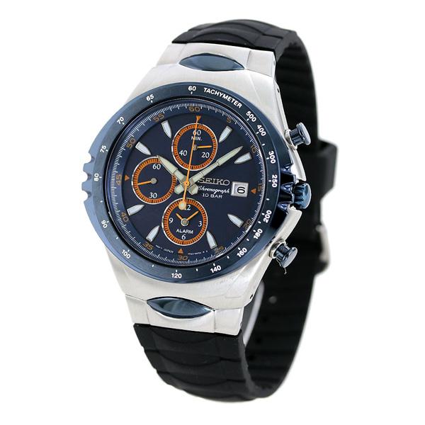 セイコー ジウジアーロ マッキナスポルティーバ 限定モデル メンズ 腕時計 ブランド SNAF85PC SEIKO ブルー ブラック 時計｜nanaple｜02
