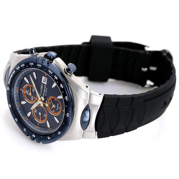 セイコー ジウジアーロ マッキナスポルティーバ 限定モデル メンズ 腕時計 ブランド SNAF85PC SEIKO ブルー ブラック 時計｜nanaple｜04