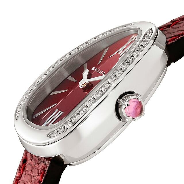 ブルガリ セルペンティ クオーツ 腕時計 ブランド レディース ダイヤモンド 替えベルト BVLGARI SPS27C9SDL アナログ レッド 赤 | セルペンティ | 01