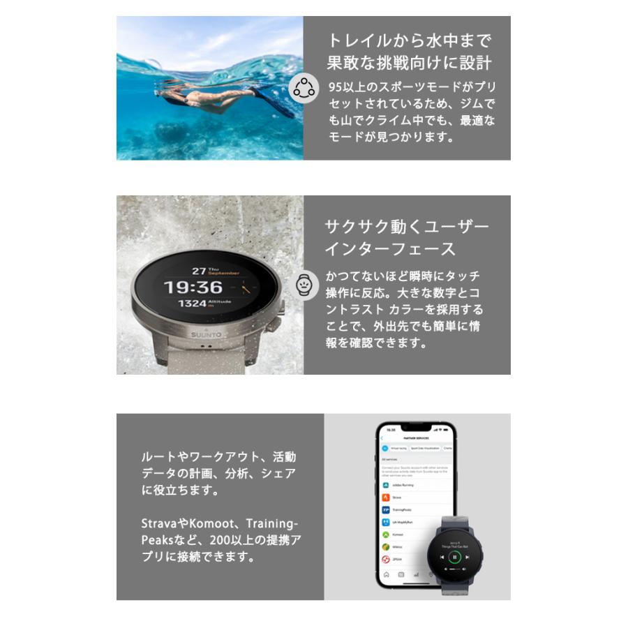 SUUNTO スント スント9 ピーク プロ 充電式クオーツ スマート SUUNTO スント スント9 ピーク プロ 充電式クオーツ スマート
