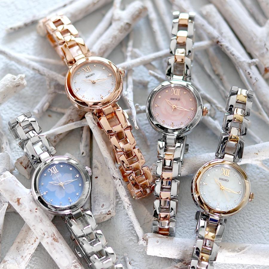 SEIKO 花模様 腕時計 シルバー/ゴールド SEIKO 花模様 腕時計 シルバー/ゴールド